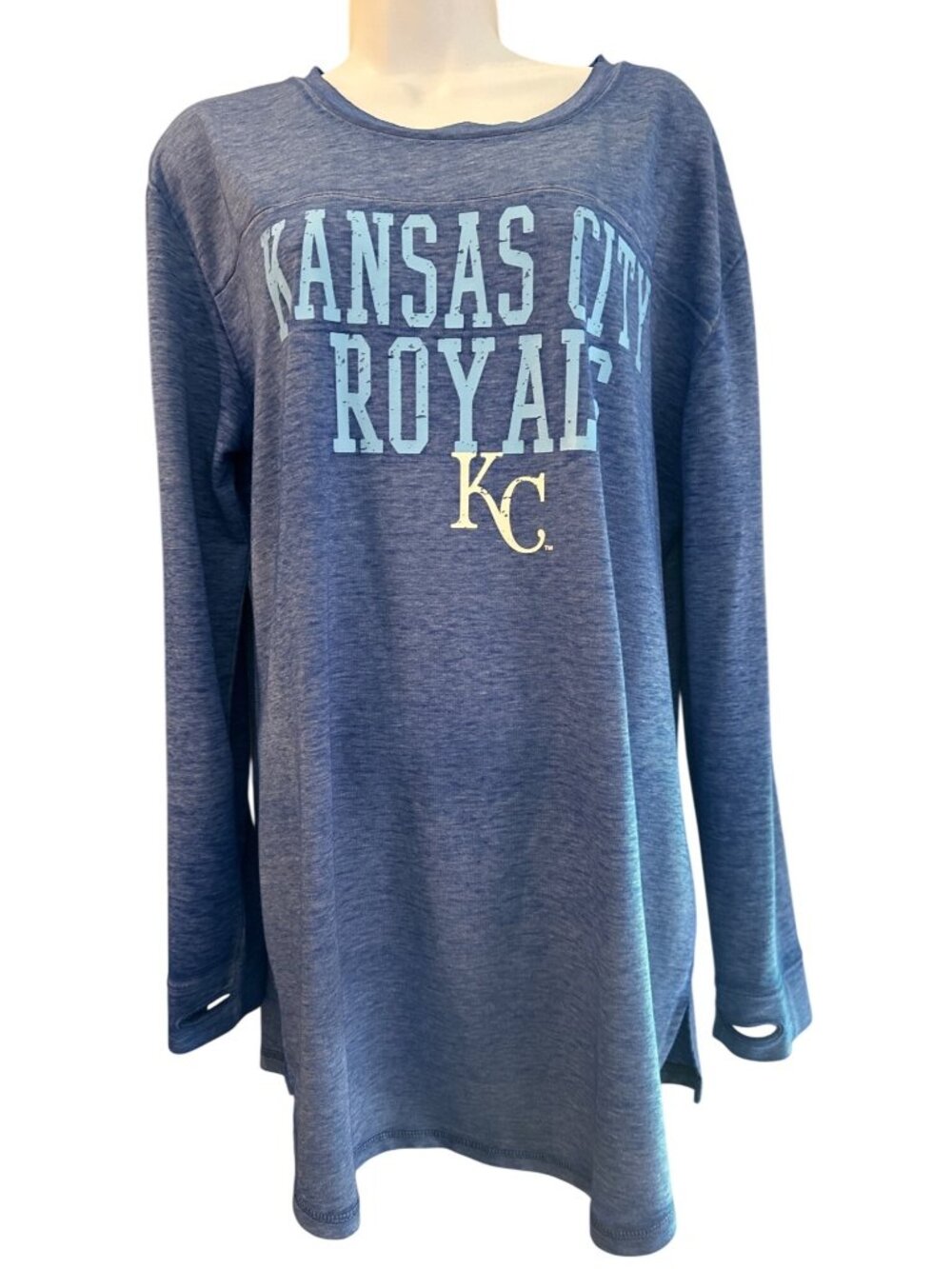 MLB Women's XL Tunic Sleepshirt Kansas City Royals